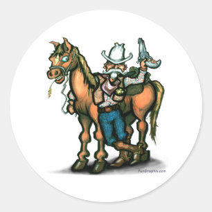 Cowboy Ronde Sticker