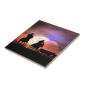 Cowboy rong/rundvee tegeltje (Zijkant)