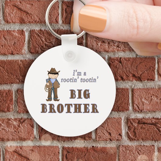 cowboy rootin tootin grote broer sleutelhanger
