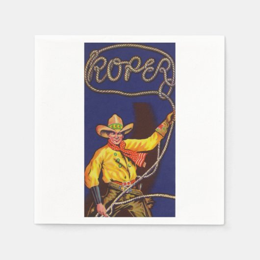 Cowboy Roper Paper Napkins Servet (Voorkant)