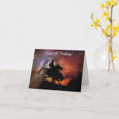 Cowboy Roping en Steer Happy 39th Birthday Kaart (Gele Bloem)