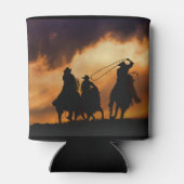 Cowboy Roping in de Sunset Blikjeskoeler (Achterkant)