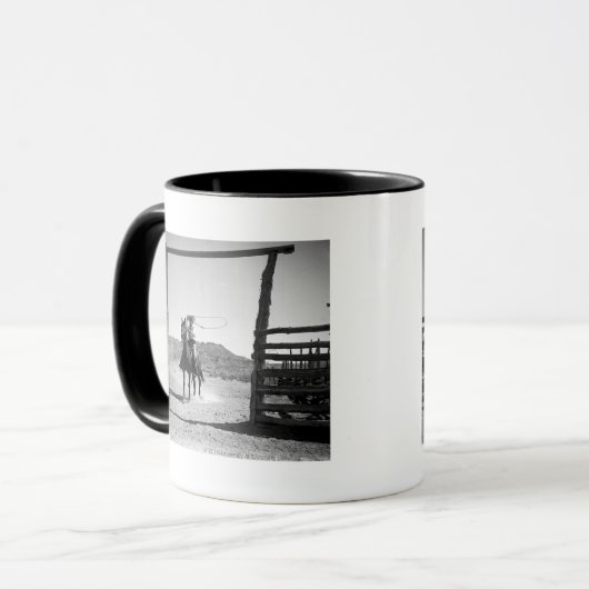 Cowboy roping mok (Voorkant links)