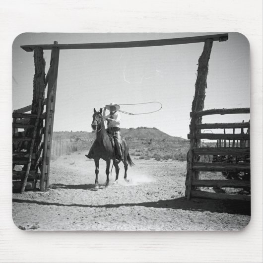 Cowboy roping muismat (Voorkant)