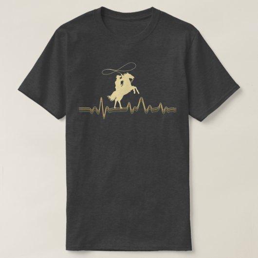 Cowboy Roping Roper Horse Riding Equestrian Heade T-shirt (Design voorkant)