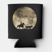 Cowboy Roundup met  volle maan Blikjeskoeler (Voorkant)