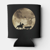 Cowboy Roundup met  volle maan Blikjeskoeler (Achterkant)