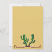 Cowboy Roundup uitnodiging voor verjaardagsfeestje (Achterkant)