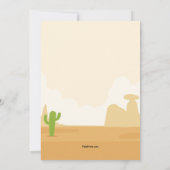 Cowboy Roundup vrijgezellenfeest Kaart (Achterkant)