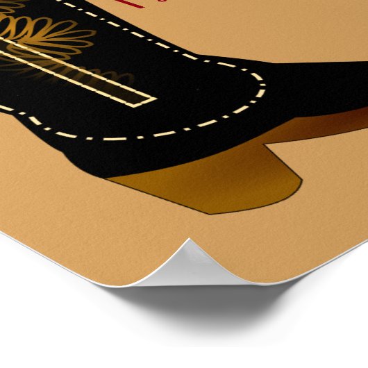 Cowboy Rules - poster kunst (Hoek)