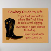 Cowboy Rules - poster kunst (Voorkant)