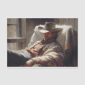 Cowboy Rustend Decoupage Tissuepapier (Voorkant)