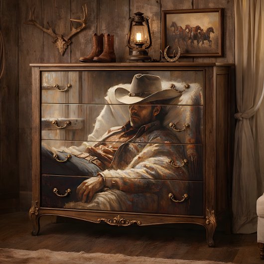 Cowboy Rustend Decoupage Tissuepapier