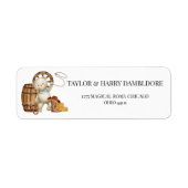 Cowboy Rustic baby shower Return Address Label (Voorkant)