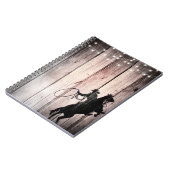 Cowboy Rustic Wood Barn Land Wilde West Notitieboek (Linkerzijde)