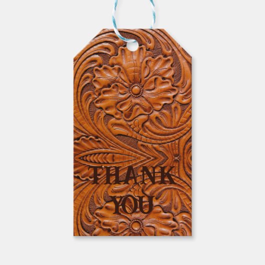 Cowboy Rustiek western land bruiloft monogram Cadeaulabel (Voorkant)