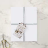 Cowboy rustieke moderne westerse woestijn baby sho cadeaulabel (Met Touw)