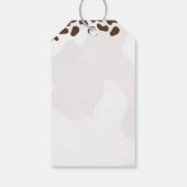 Cowboy rustieke moderne westerse woestijn baby sho cadeaulabel (Achterkant)