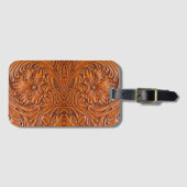 Cowboy Rustieke westerne land gereedschappen leder Bagagelabel (Voorkant (horizontaal))