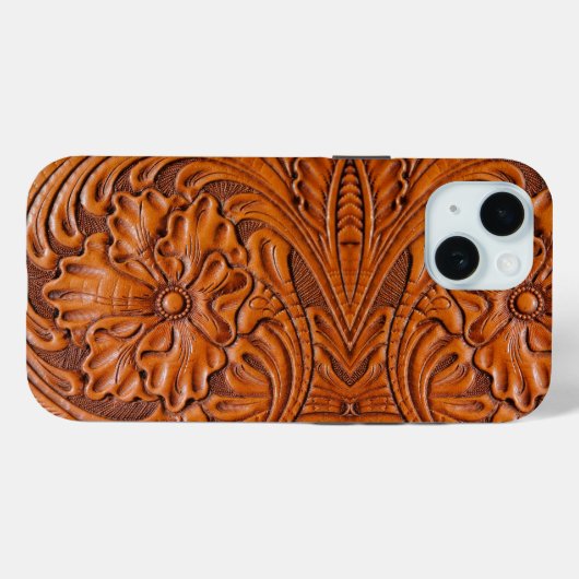 Cowboy Rustieke westerne land gereedschappen leder Case-Mate iPhone Case (Achterkant (horizontaal))