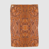 Cowboy Rustieke westerne land gereedschappen leder Golfhanddoek (Voorkant)