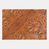 Cowboy Rustieke westerne land gereedschappen leder Inpakpapier Vel (Voorkant 3)