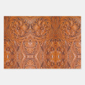 Cowboy Rustieke westerne land gereedschappen leder Inpakpapier Vel (Voorkant 2)