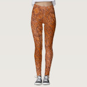Cowboy Rustieke westerne land gereedschappen leder Leggings (Voorkant)