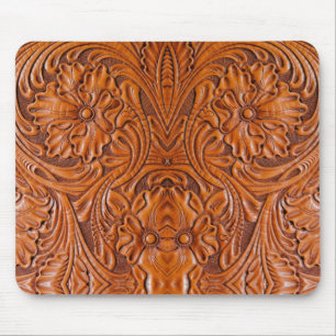 Cowboy Rustieke westerne land gereedschappen leder Muismat