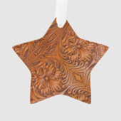 Cowboy Rustieke westerne land gereedschappen leder Ornament (achterkant)