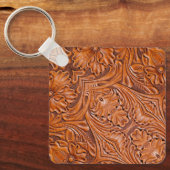 Cowboy Rustieke westerne land gereedschappen leder Sleutelhanger (Voorkant)