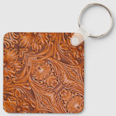 Cowboy Rustieke westerne land gereedschappen leder Sleutelhanger (Achterkant)