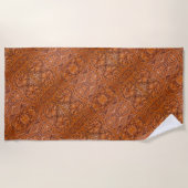 Cowboy Rustieke westerne land gereedschappen leder Strandlaken (Voorkant)