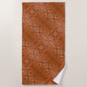 Cowboy Rustieke westerne land gereedschappen leder Strandlaken (Voorkant)