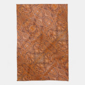 Cowboy Rustieke westerne land gereedschappen leder Theedoek (Verticaal)