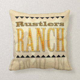Cowboy Rustlers Ranch Western American MoJo Pillow Kussen