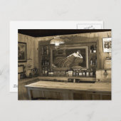 Cowboy Saloon Briefkaart (Voorkant / Achterkant)