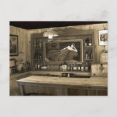 Cowboy Saloon Briefkaart (Voorkant)