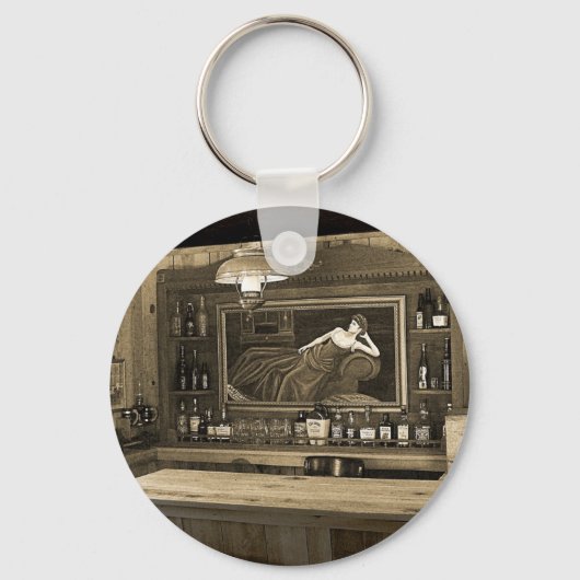 Cowboy Saloon Sleutelhanger (Voorkant)