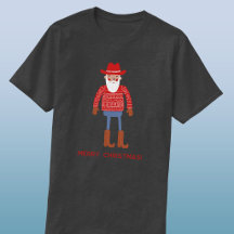 Cowboy Santa Aangepaste Tekst Kerstmis