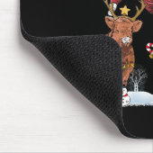 Cowboy Santa Bulldogging Western Cowboy Xmas Funny Muismat (Hoek)