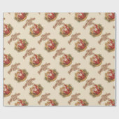 Cowboy Santa Claus Cadeaupapier (Vlak)