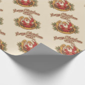 Cowboy Santa Claus Cadeaupapier (Hoek)