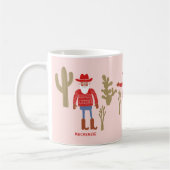 Cowboy Santa Claus Christmas Custom Text Koffiemok (Links)