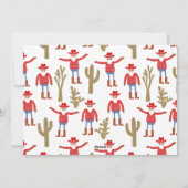 Cowboy Santa Claus Christmas Feestdagenkaart (Achterkant)