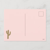 Cowboy Santa Claus Christmas Pink Feestdagenkaart (Achterkant)