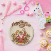 Cowboy Santa Claus Papieren Bordje (Feest)