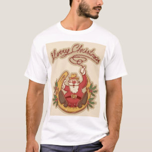 Cowboy Santa Claus T-shirt