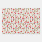 Cowboy Santa Claus Western Christmas Inpakpapier Vel (Voorkant 2)