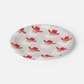 Cowboy Santa Claus Western Christmas Papieren Bordje (Gekanteld)